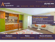 Tablet Screenshot of annandaleapartments.com.au